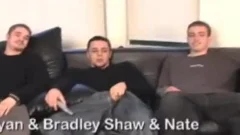 guys In Tats Threeway wanking
