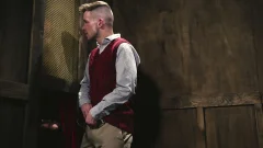 Big cock stretches altar boy’s gaping ass