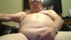 grand-dad sperm On webcam