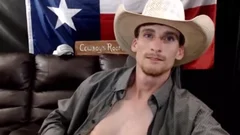 Redneck Jacking In His Cowboy Hat