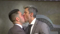 Hardcore pounding in a boardroom vibe