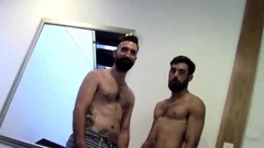 Tattooed Bearded non-professional pooper poked By lover After rimming