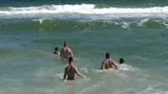 Muscle males On The Beach