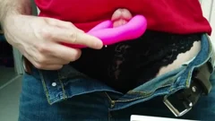 Playing In Lace Hipster panties With My Wifes sextoy