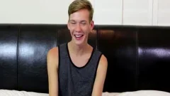 Skinny twink Wanks His lengthy shlong Until that chap Explodes His sperm