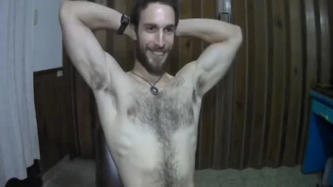 hairy Muscled teen web camera Show