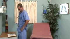 juicy homosexual Doctor Girth Brooks Masturbating In Office