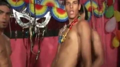 Three gay guys plowing In A sexy three-some gay Sex