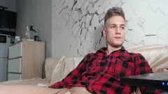 lusty youthful Russian lad Alex Strokes His penis And cum