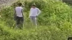 Russian studs Have 4some down by the lake