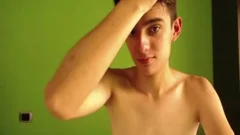 slim teen Thin teen boy Plays With His 10-Pounder