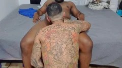 Pablo Bravo & large black Bear