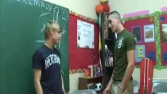 Handjob next to cute young twink