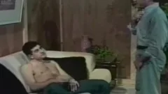 Two twinks receiveting obscene on the couch