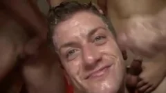 Luscious twinks enjoy gangplow