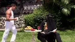 lascivious Latino Sticking A big sextoy At Thellos Arabian tight bootyaperture