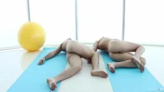 kinky naked Yoga