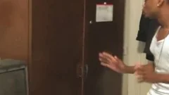 dark tgreetingsef gets caught and pokes for freedom