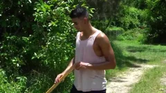 Naught Farmers Jay Seabrook & Tim Hanes acquire Sweaty Doing Some Outdoor Work