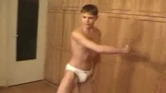 Pretty twink boy wanking