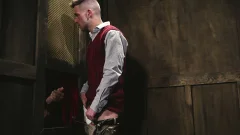 Big cock stretches altar boy’s gaping ass