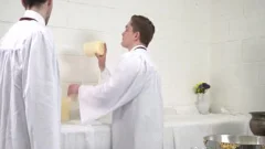 teen boys Having fine Sex On Top Of Altar