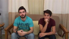 Circle Jerk Boys: Draining His Cum-Filled Balls