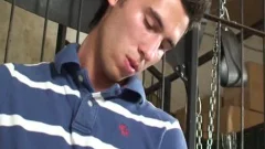 A homo lad Is tied Up And Make To engulf ramrod!