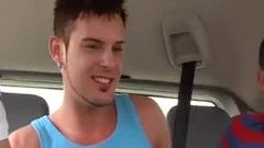 amazing lusty three-some Sex In The Car