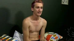 Hung Skinny Jayboy teen Tugging On His cock On The sofa