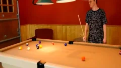 Jimmy And Hunter Play The Game Of Pool With A High Stakes