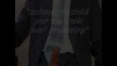 jerk offING IN SUIT AND TIE