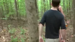 Two boyz On A Hike fucking Outside In The Natural Forest Full Public Scene