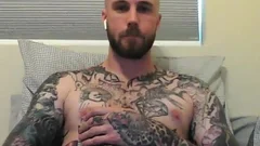 str8 Tatted man massive cock