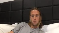 Blond chap On webcam