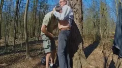 DADDY fucking grandad IN THE WOODS three