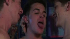 large dick teen threesome With spunk flow
