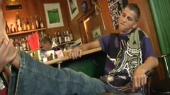 Dark Haired Punter Fucks Tanned Bartender