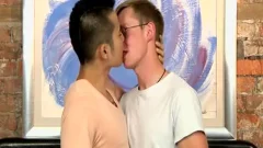 Nerdy twink And His asian lad