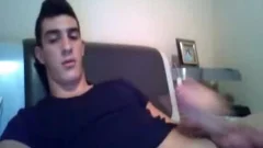 almost all nice-looking boy Monster ramrod spooges On cam