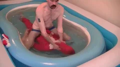 Santa receives A Surprise. Grabbed doggystyle, banged In The yummy Tub, Choked, Drowned, Gagged And Fondled. Santa Was Played By Bitethebullet And The