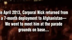 Marine Corporal Nick Back From Afghanistan