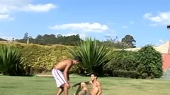 Smoking Sunny Day For two exposed homosexual knobs Bad Outdoor Stump-broke - BoyFriendTVcom