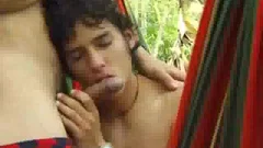 Outdoor latina twinks bang In The booty Fanny fun