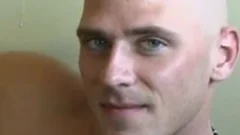 Tough man Damian receives naked and Masturbates