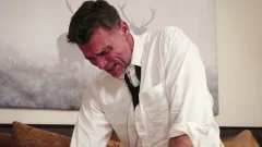 Deepthroat leads to balls-deep raw sex in suit style