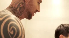 Dylan James pokes Dakota Payne