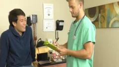 blonde Doc blows Uncut College Student