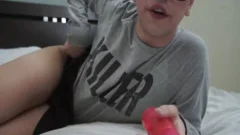 teen TS With fake penis