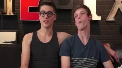 large rod twinks pooper-copulation And Facial